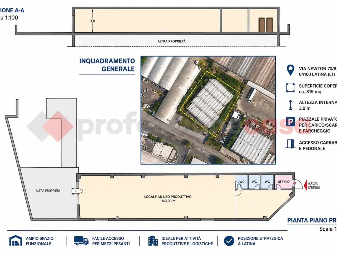 Laboratorio in Via Nenni, Campi Bisenzio, {3} - Planimetria 1