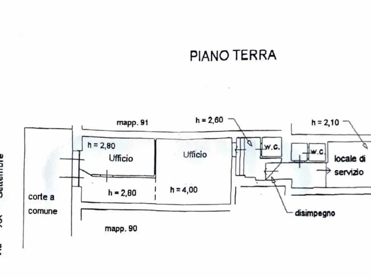 Ufficio in Ufficio Via Venti Settembre 200, Pistoia, {3} - Planimetria 1
