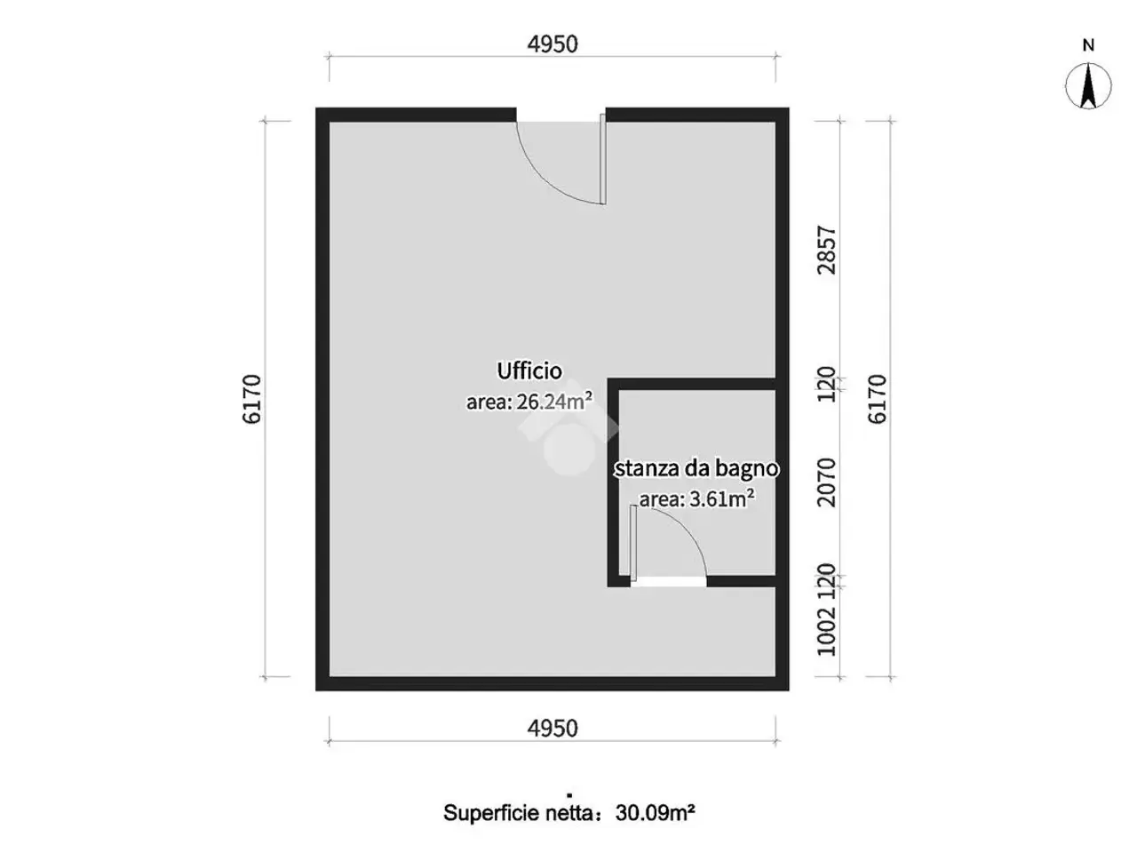 Negozio in Via Quaglieni 4, Collebeato, {3} - Planimetria 1