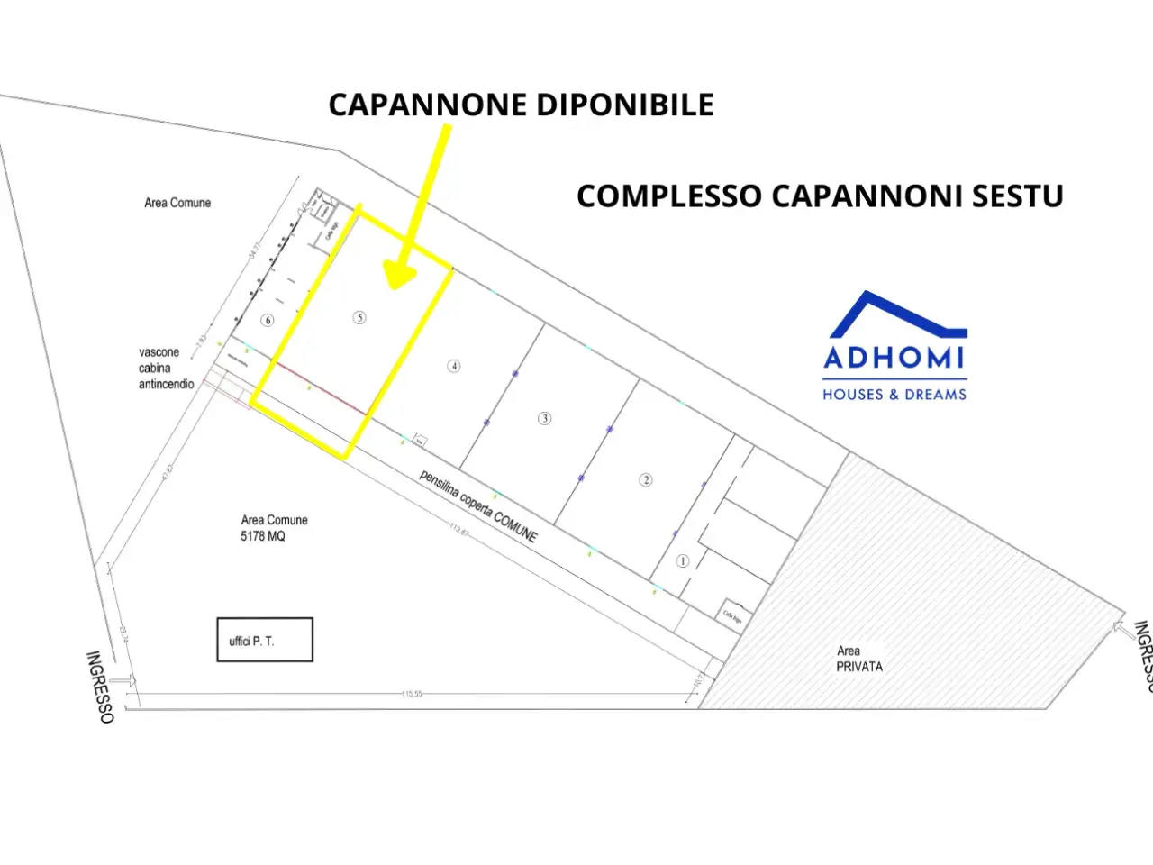Capannone in Strada Statale 131 Carlo Felice, Sestu, {3} - Planimetria 1