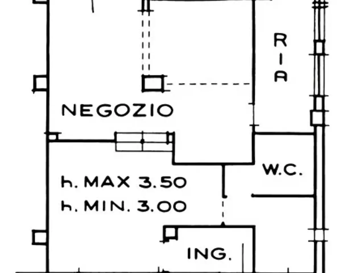 Negozio in Via Pola, Imperia, {3} - Planimetria 1