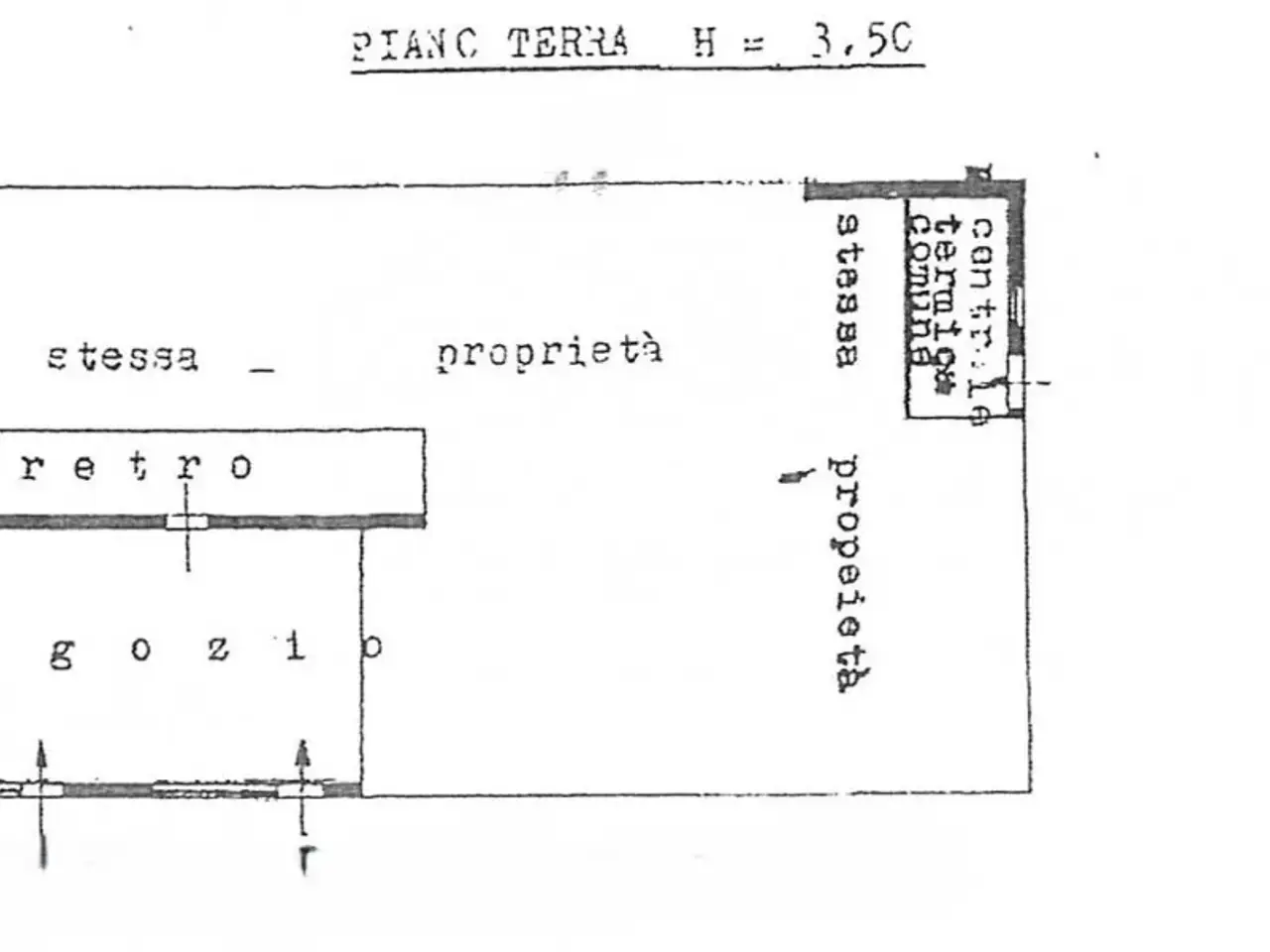 Negozio in Via Brentella, Selvazzano Dentro, {3} - Planimetria 1