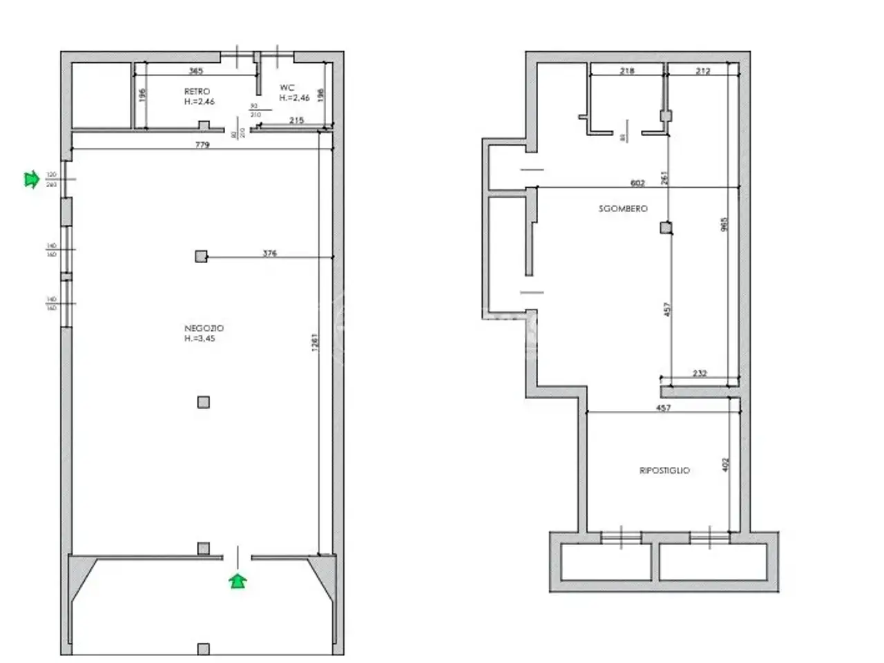 Negozio in Via Vittorio Veneto 21/B, Castellanza, {3} - Planimetria 1