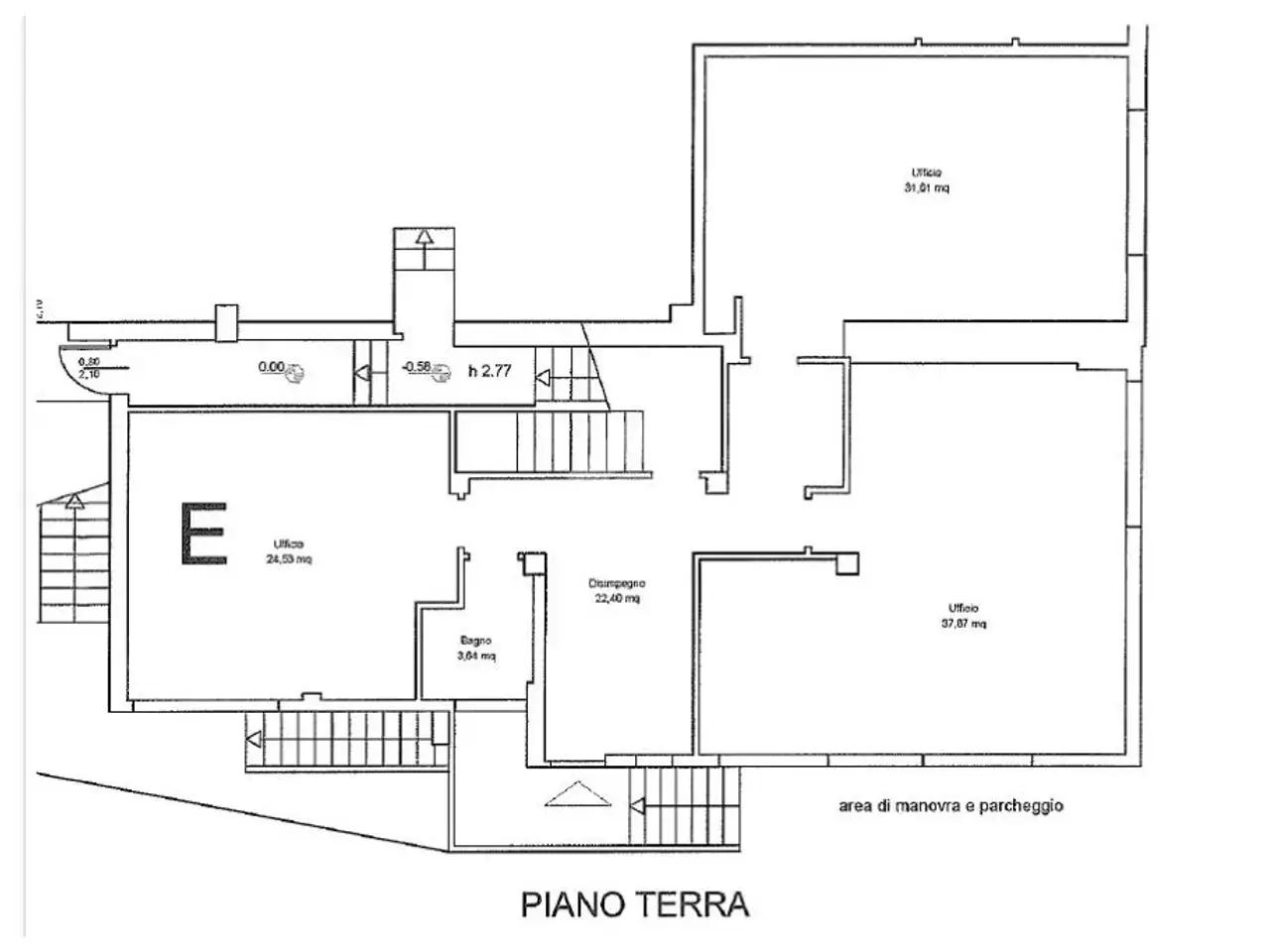 Ufficio in Viale Elmas, Cagliari, {3} - Planimetria 1