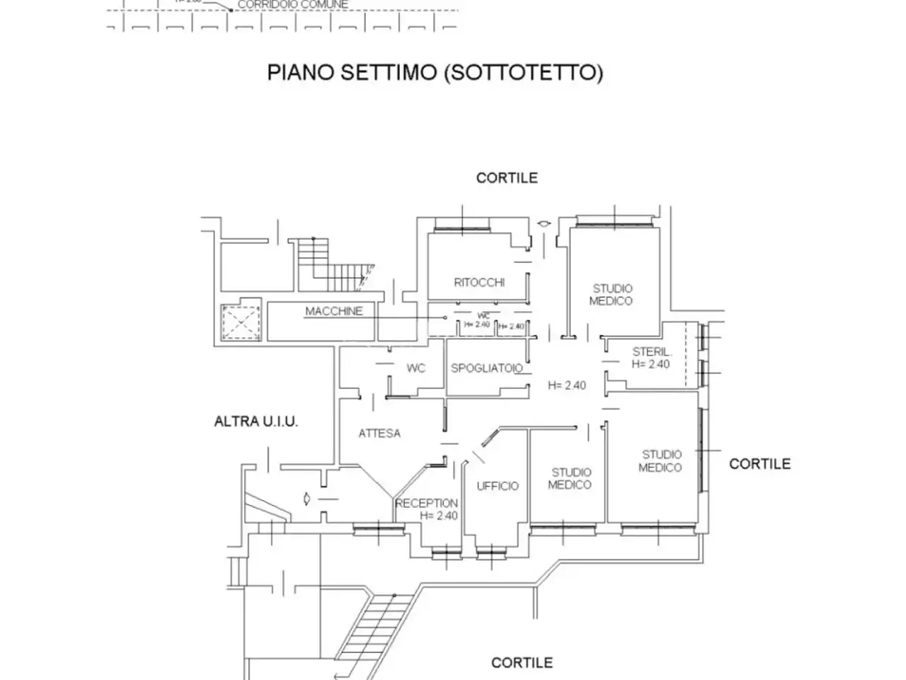 Ufficio in Via Ambrogio Portaluppi 10, Milano, {3} - Planimetria 1
