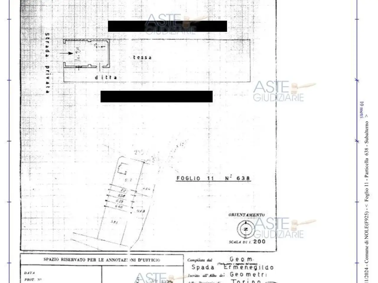 Garage in Via Cravanera, Nole To, Italia, Nole, {3} - Planimetria 1