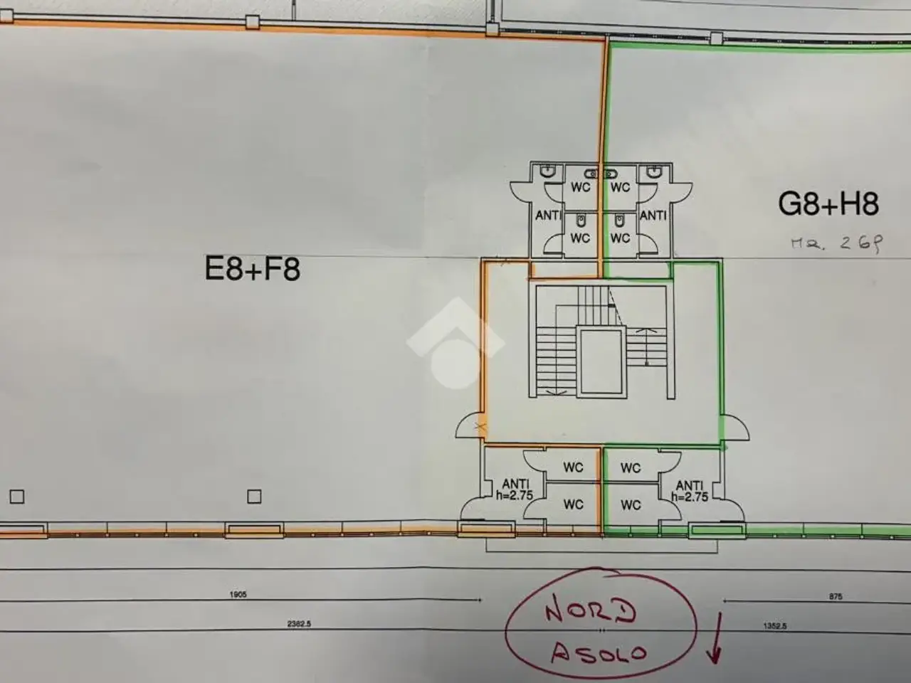 Ufficio in Via Enrico Fermi 15, Asolo, {3} - Planimetria 1