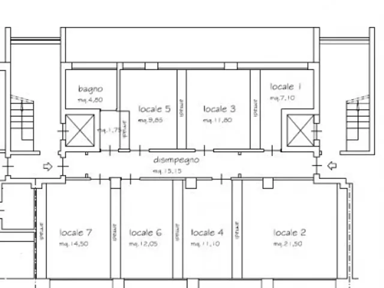 Ufficio in Via Statuto 11, Cuneo, {3} - Planimetria 1