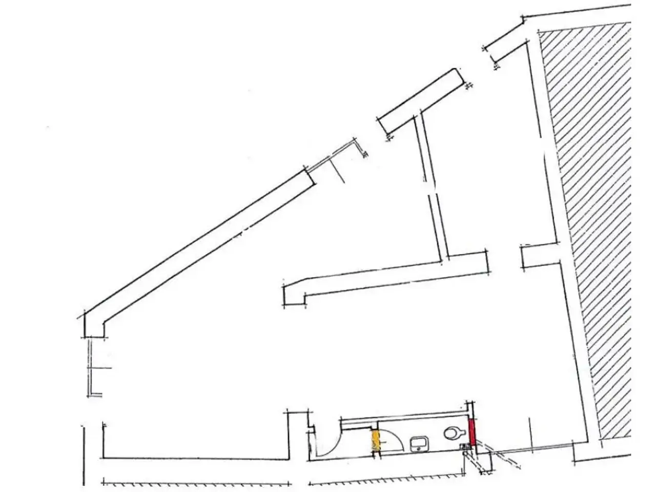 Ufficio in Via Piazza Vittorio Emanuele, Dalmine, {3} - Planimetria 1