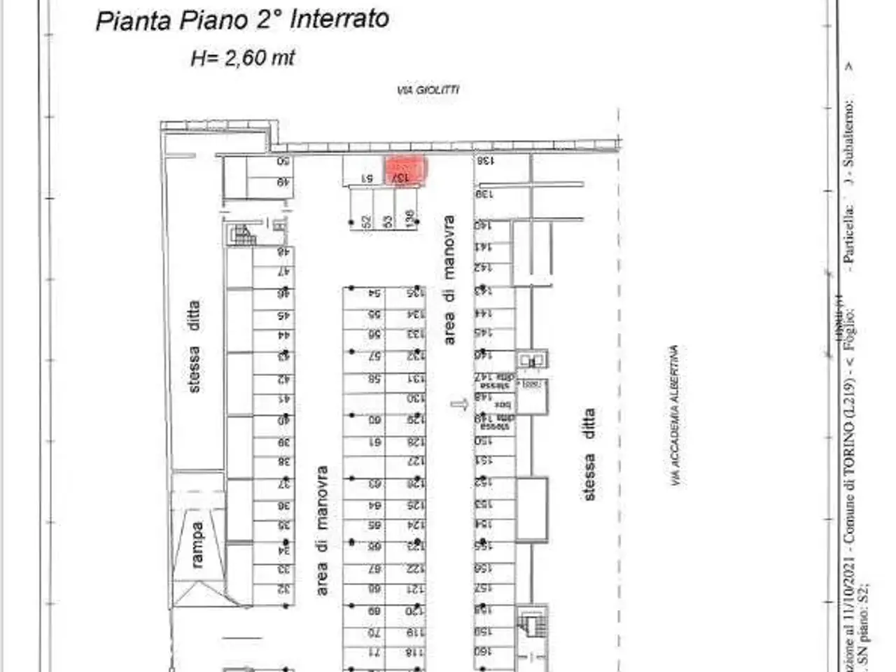 Locale commerciale in Piazzale Valdo Fusi, Torino, {3} - Planimetria 1