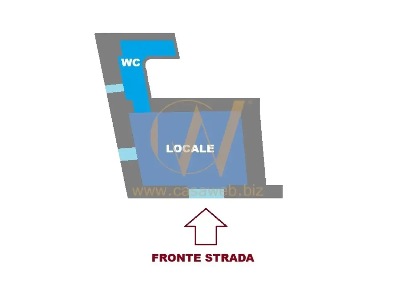 Negozio in Via Roma, Santa Maria Capua Vetere, {3} - Planimetria 1