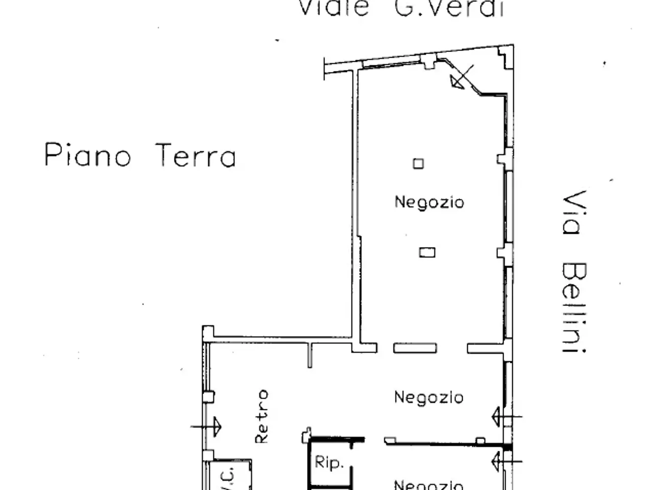 Negozio in Via Vincenzo Bellini , Modena, {3} - Planimetria 1