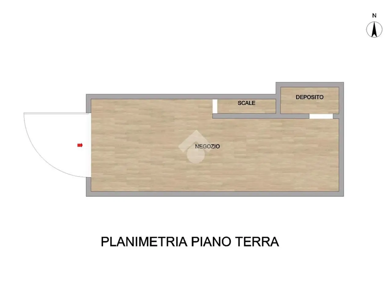 Negozio in Via Venti Settembre 125, Piacenza, {3} - Planimetria 1