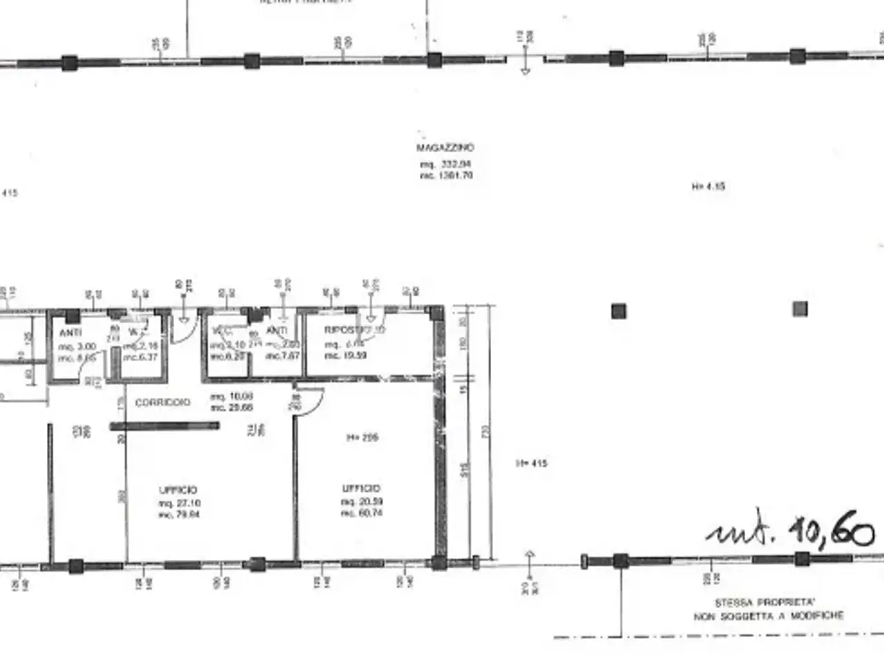 Magazzino in Via Bolzano 4, Albignasego, {3} - Planimetria 1