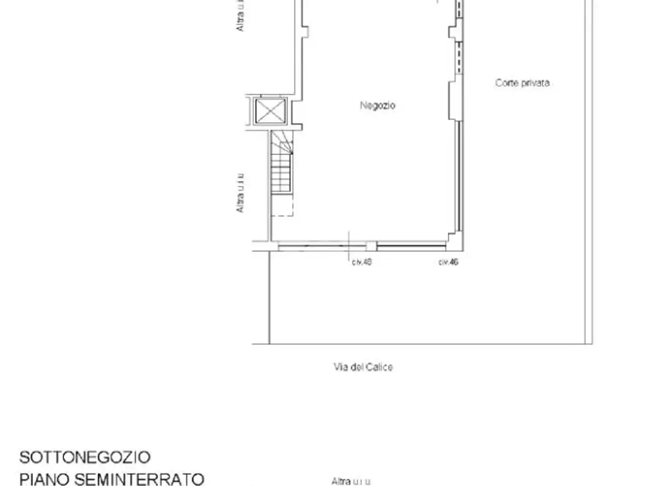 Negozio in Via del Calice 46, Roma, {3} - Planimetria 1
