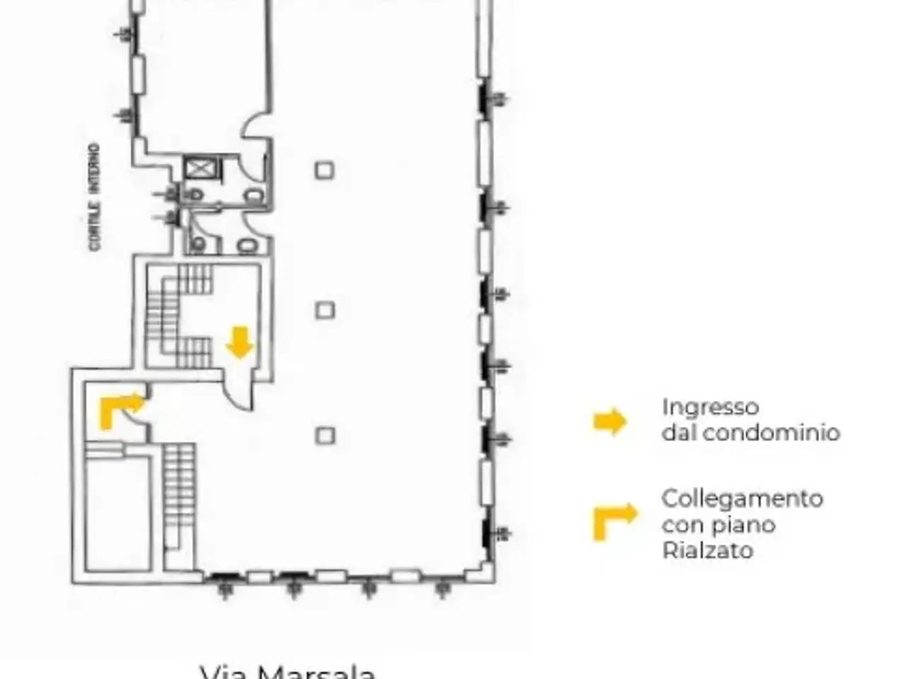 Ufficio in Via Marsala 3, Milano, {3} - Planimetria 1