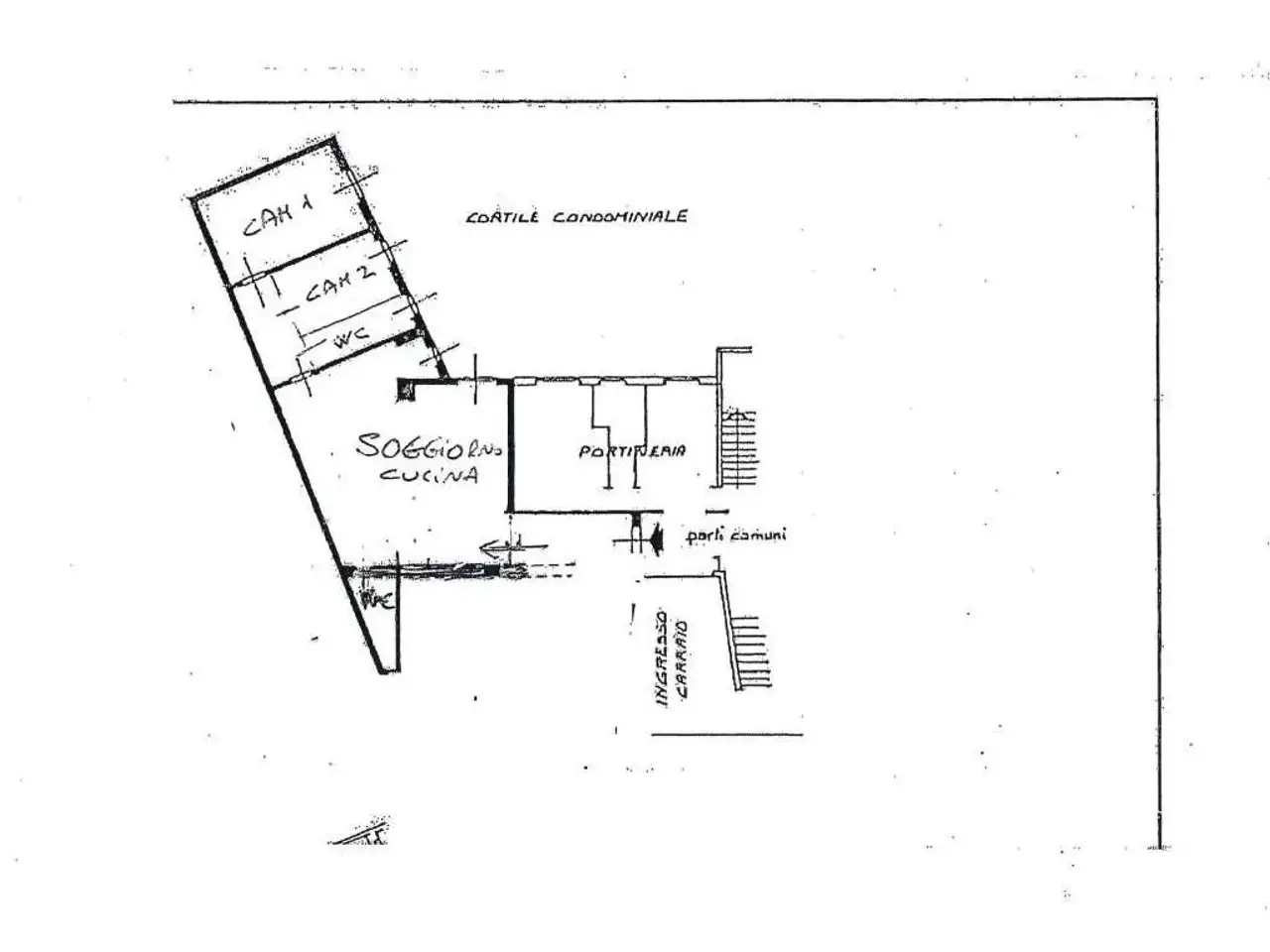 Trilocale in Viale Gian Galeazzo, Milano - Planimetria 1