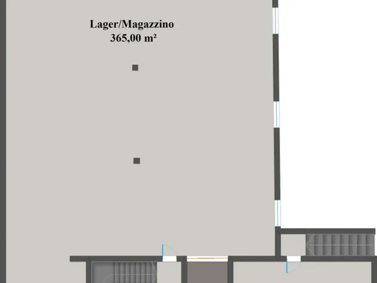 Capannone in Lahnweg - Via Lahn, Ora, {3} - Planimetria 1