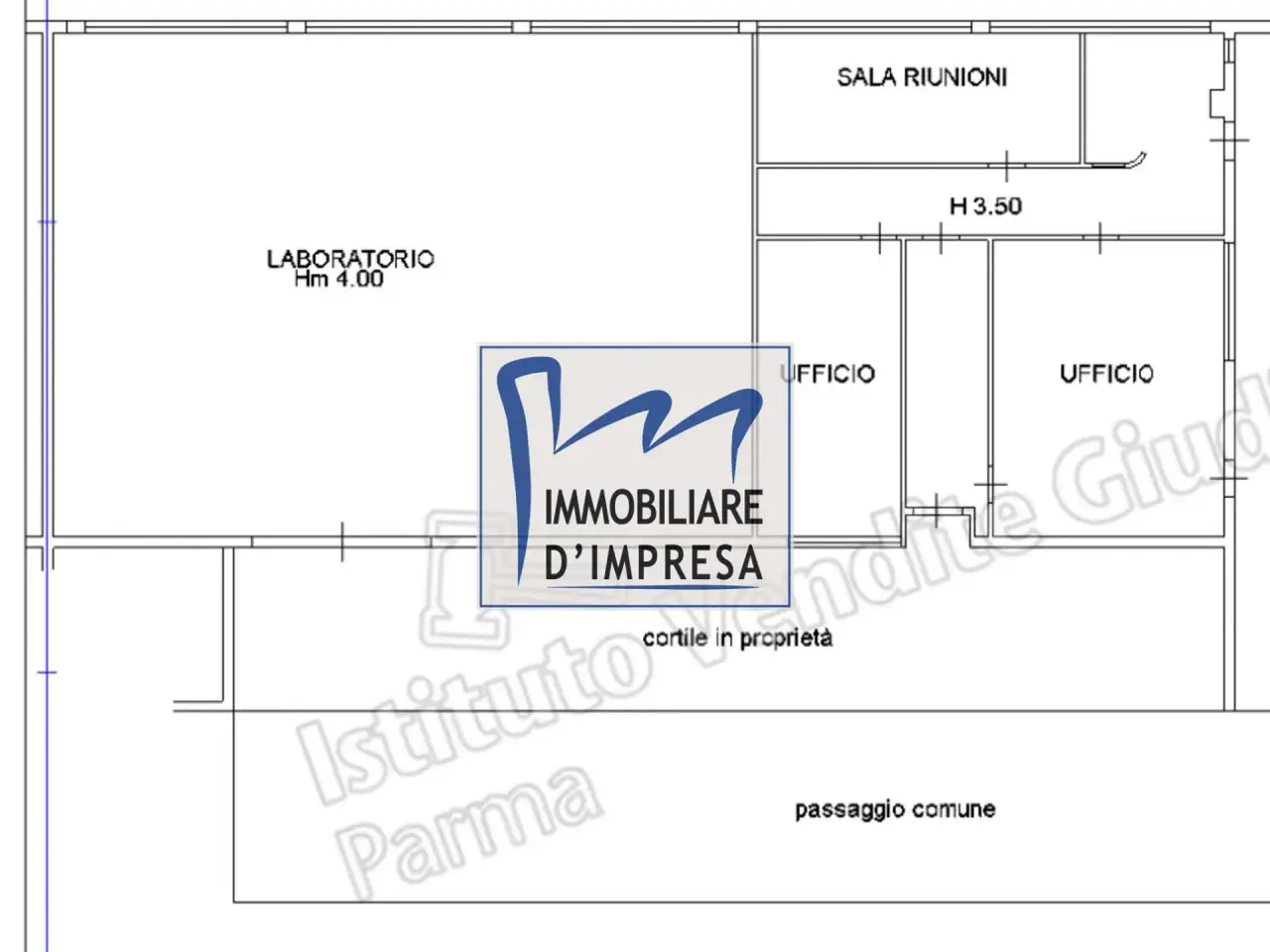 Capannone in Via Trieste, Parma, {3} - Planimetria 1