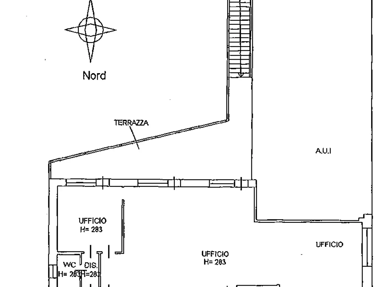 Ufficio in Via Campagnola 2c, Rosa', {3} - Planimetria 1