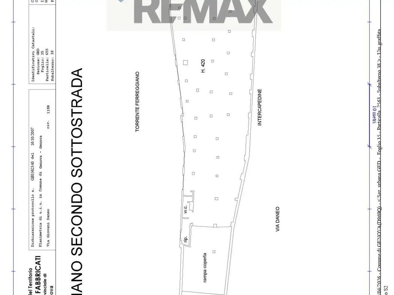Negozio in Via Giovanni Daneo 118r, Genova, {3} - Planimetria 1