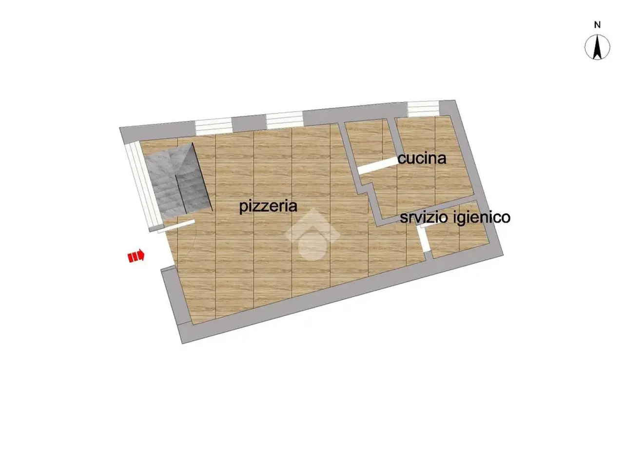 Negozio in Via Aria Libera 20, Darfo Boario Terme, {3} - Planimetria 1
