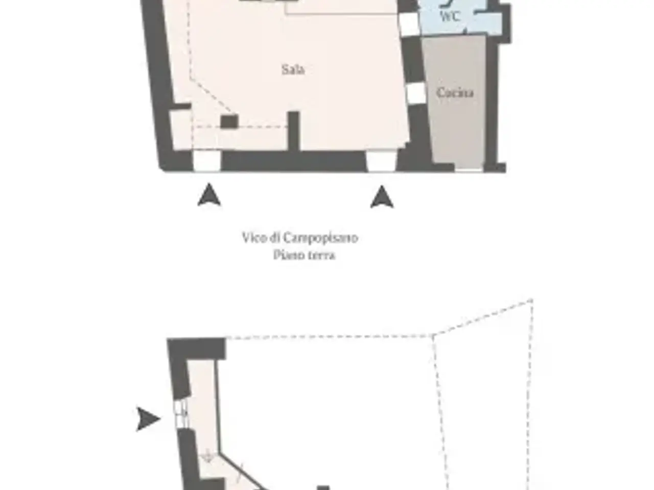Negozio in Vico di Campopisano, Genova, {3} - Planimetria 1