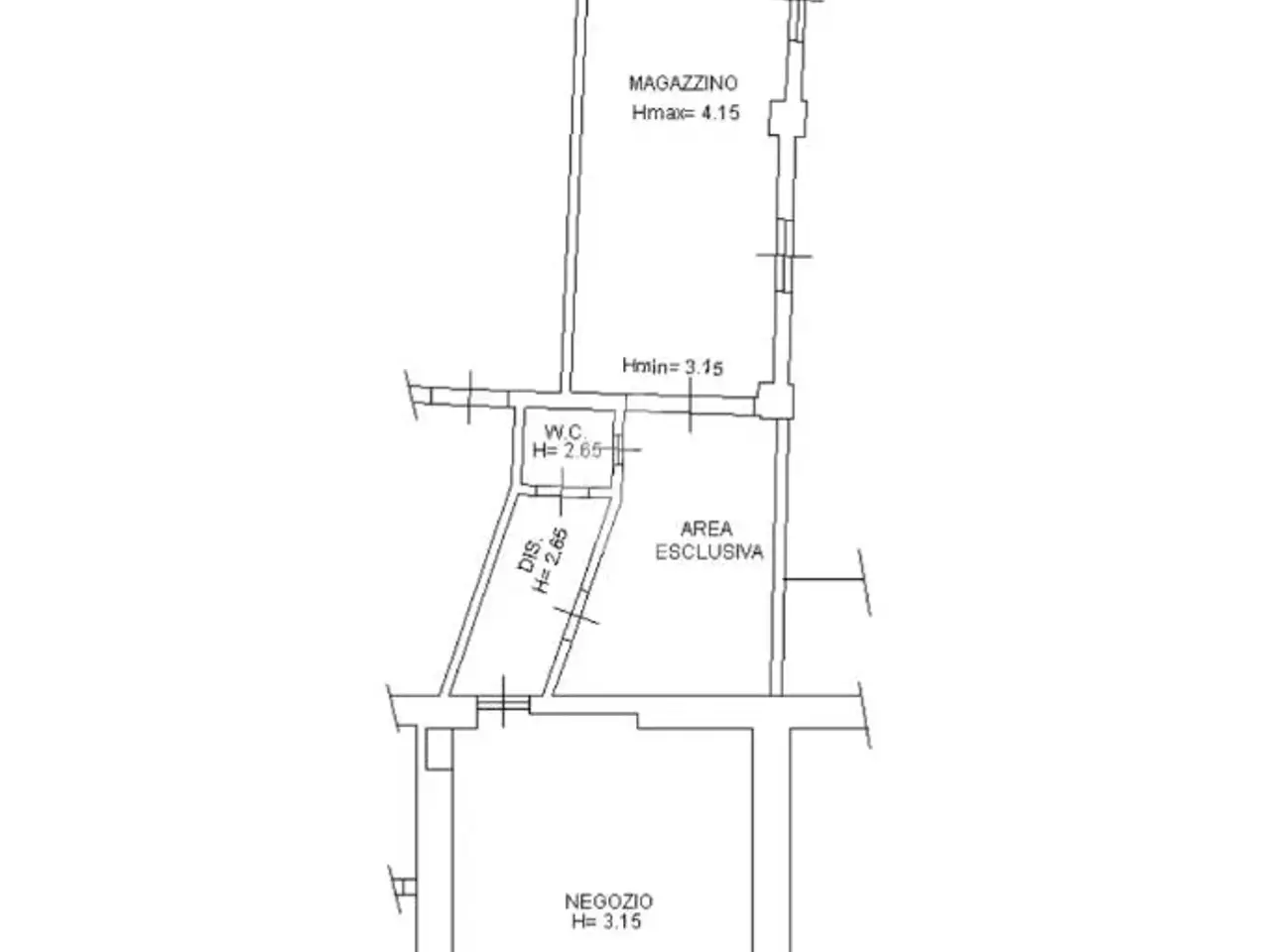 Negozio in Via Roma 56, Vigolzone, {3} - Planimetria 1