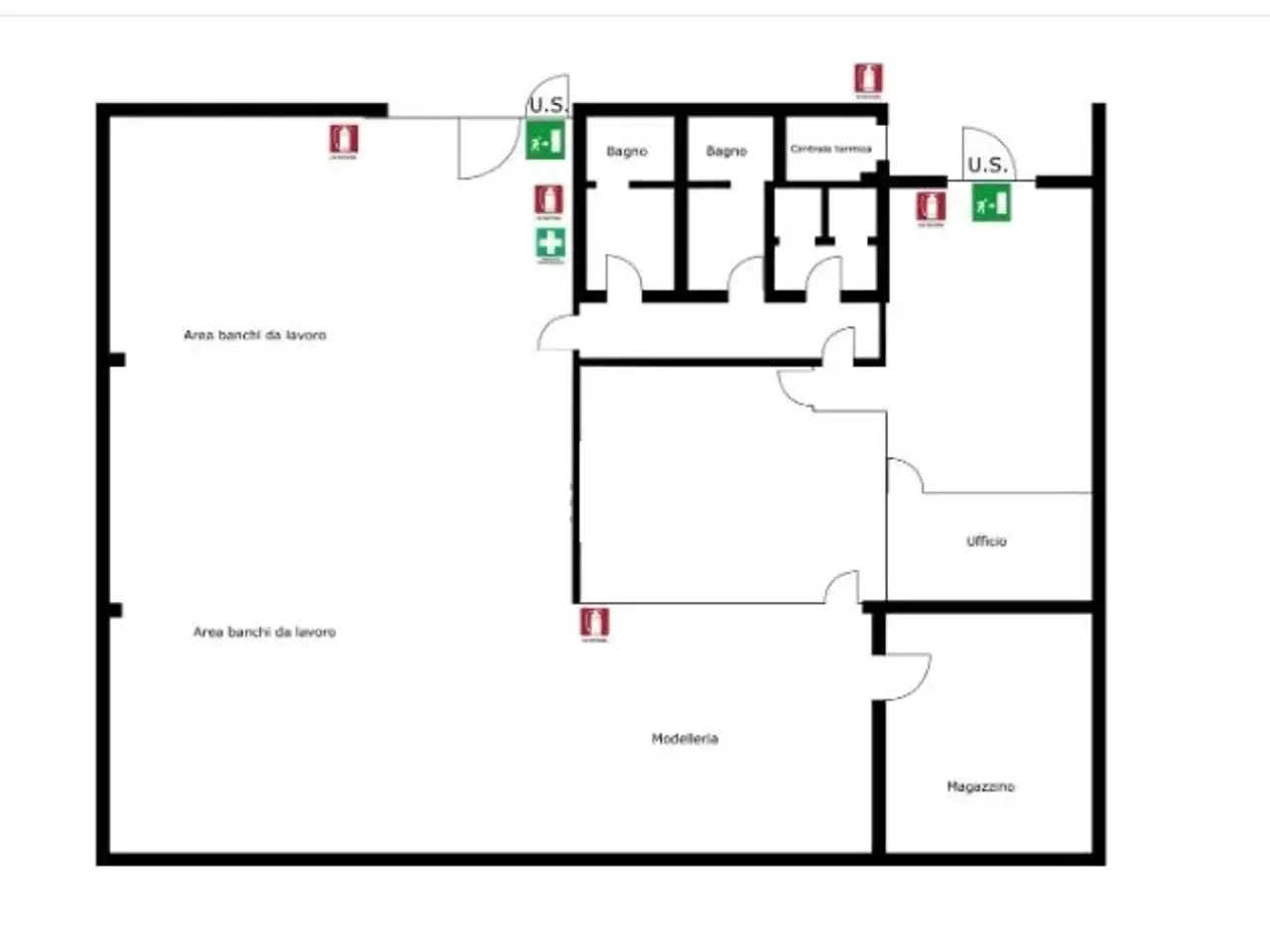 Laboratorio in Via di Colle Ramole, Impruneta, {3} - Planimetria 1