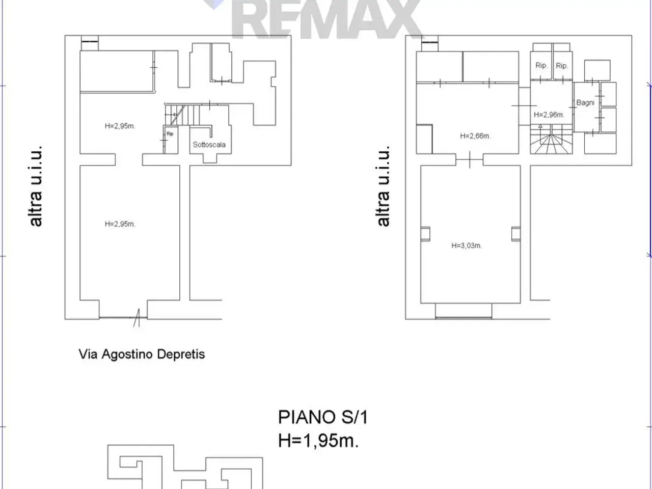 Negozio in Via Agostino Depretis Snc, Roma, {3} - Planimetria 1