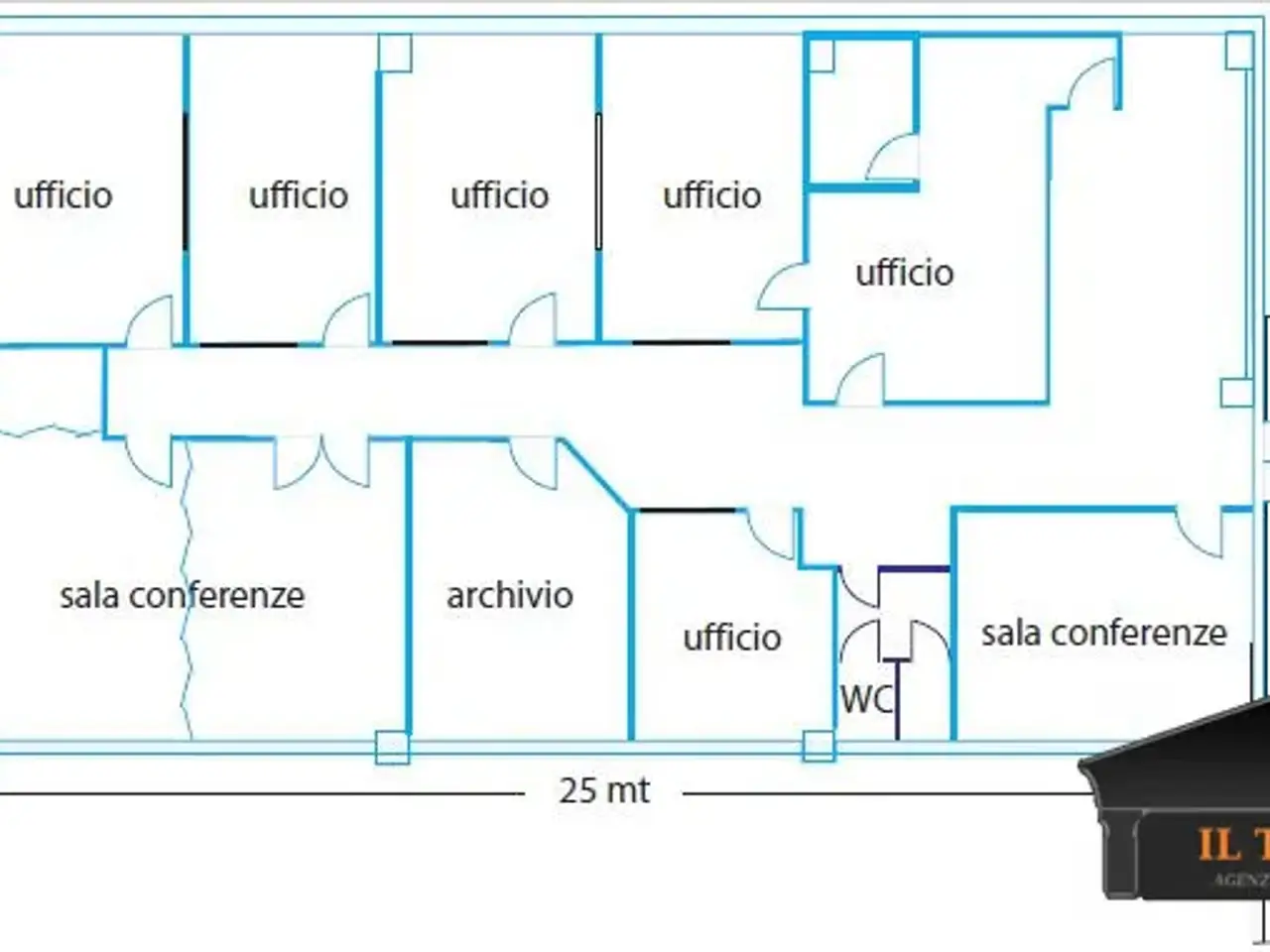 Ufficio in Via Lago di Carezza, Altavilla Vicentina, {3} - Planimetria 1