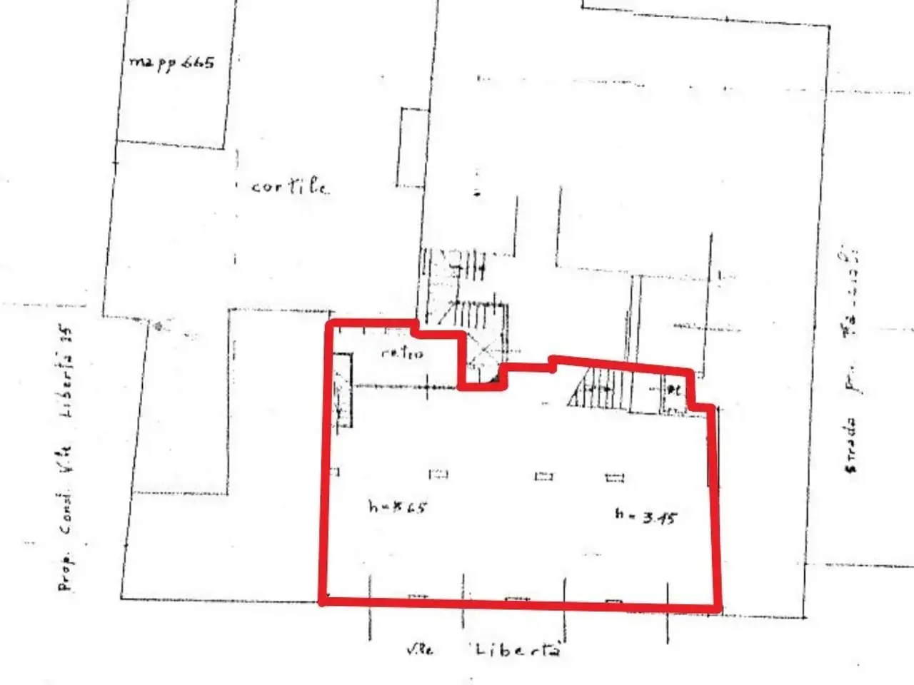 Locale commerciale in Viale Libertà 23, Pavia, {3} - Planimetria 1