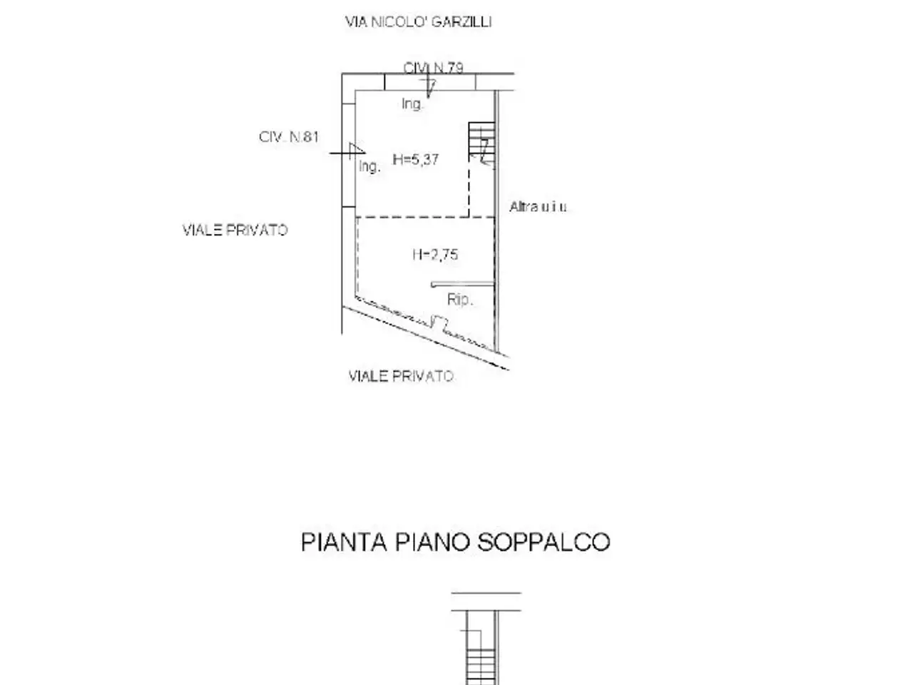 Negozio in Via Nicolò Garzilli, Napoli, {3} - Planimetria 1