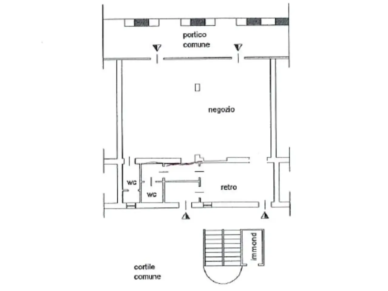 Negozio in Via San Rainaldo 27, Concorezzo, {3} - Planimetria 1