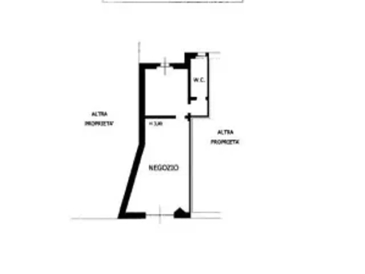Negozio in Via Antonio Borgogna 1, Vercelli, {3} - Planimetria 1