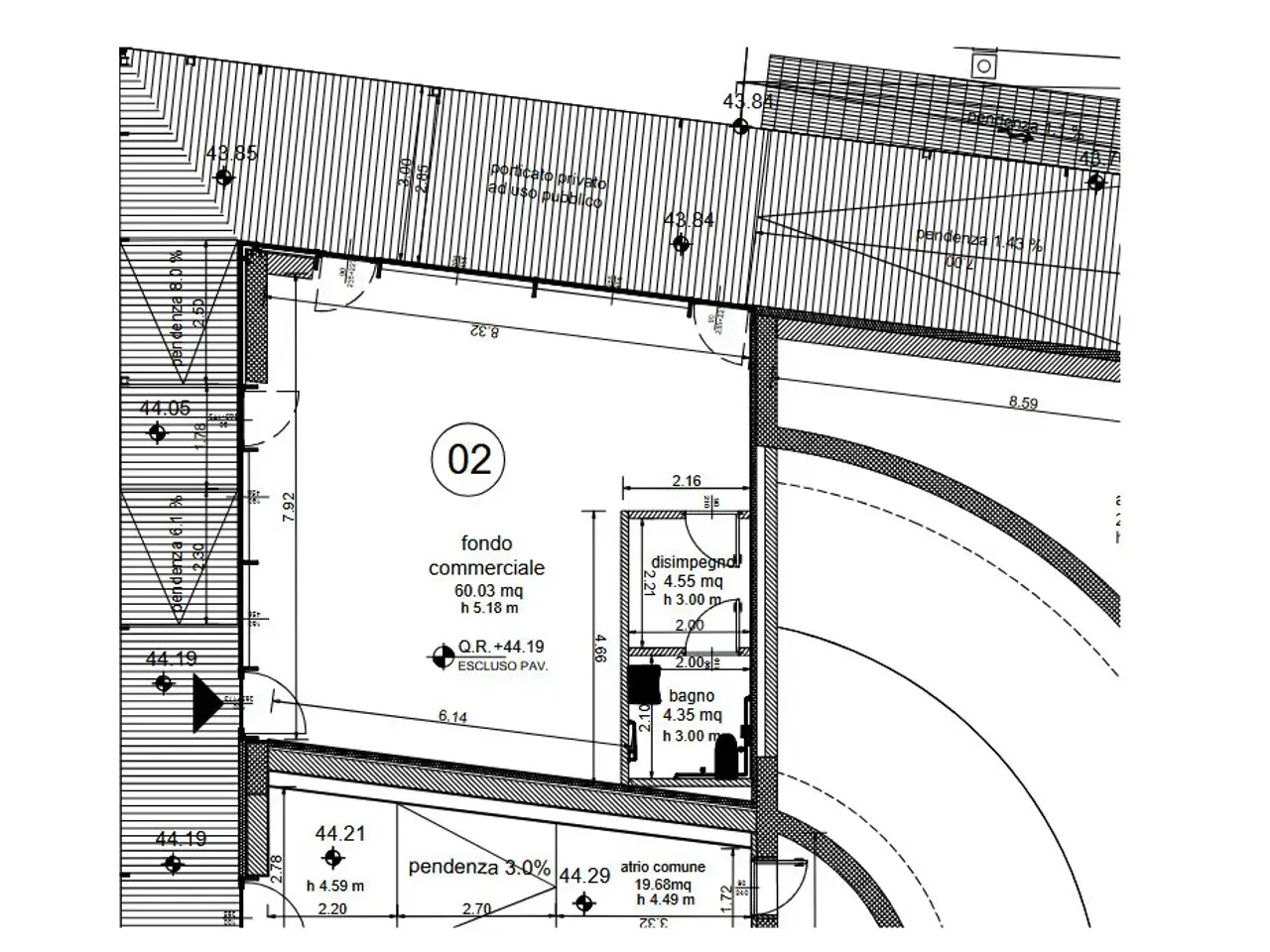 Locale commerciale in Via Romano Bilenchi 5, Firenze, {3} - Planimetria 1