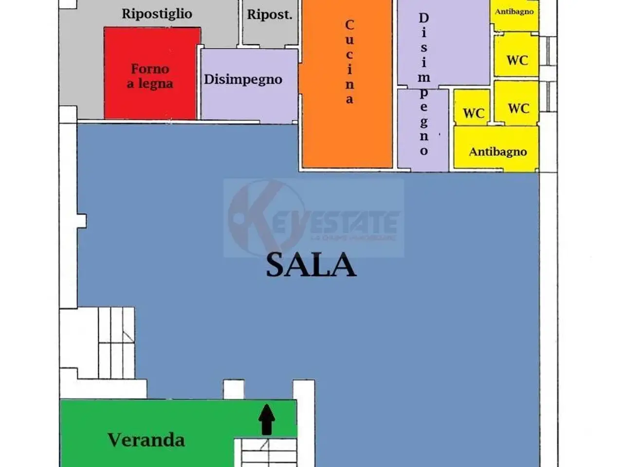 Esercizio commerciale in Via Proto De Fraia 18a, Sassari, {3} - Planimetria 1