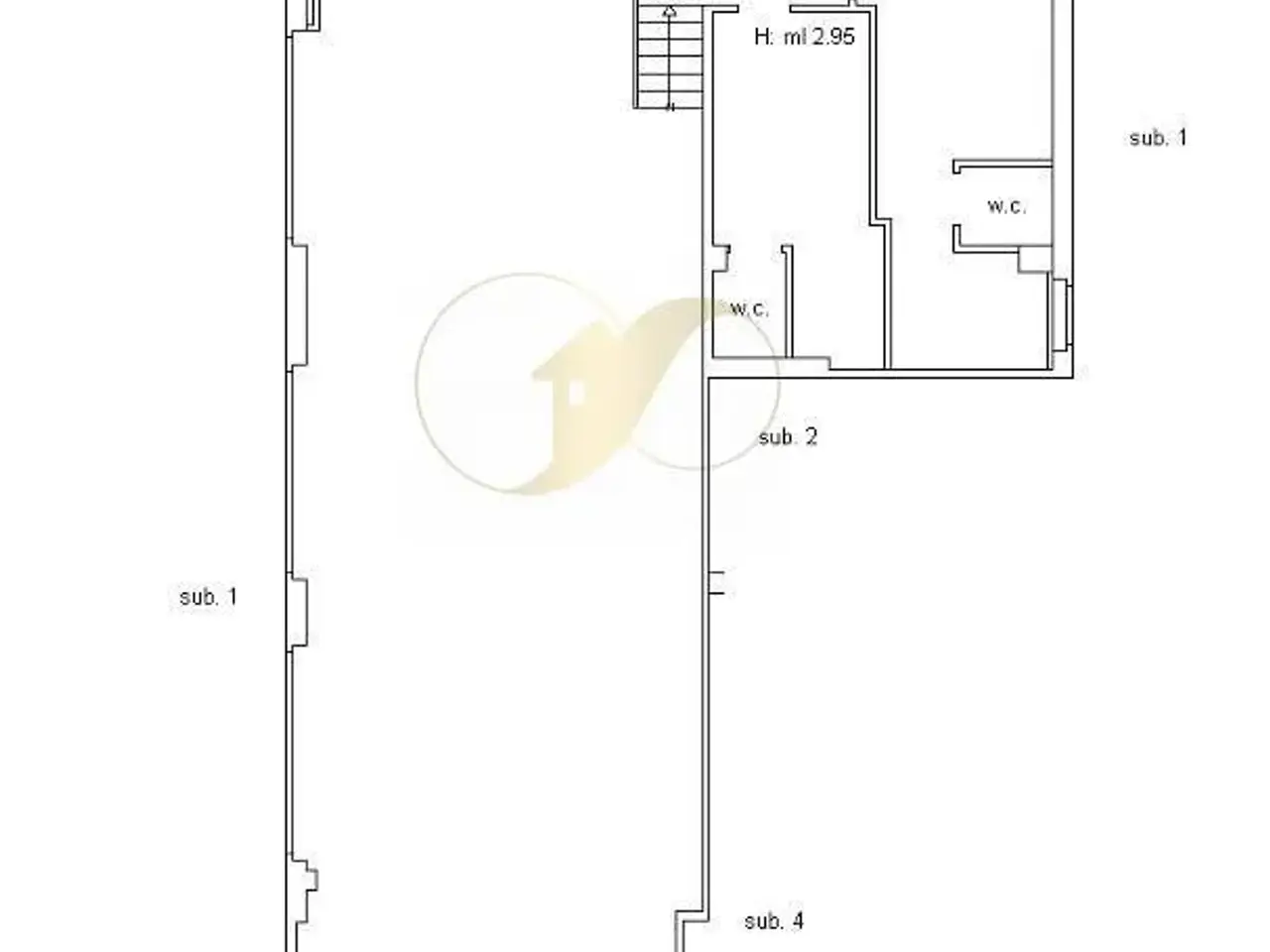 Negozio in Via Giorgio Sidney, Civitanova Marche, {3} - Planimetria 1