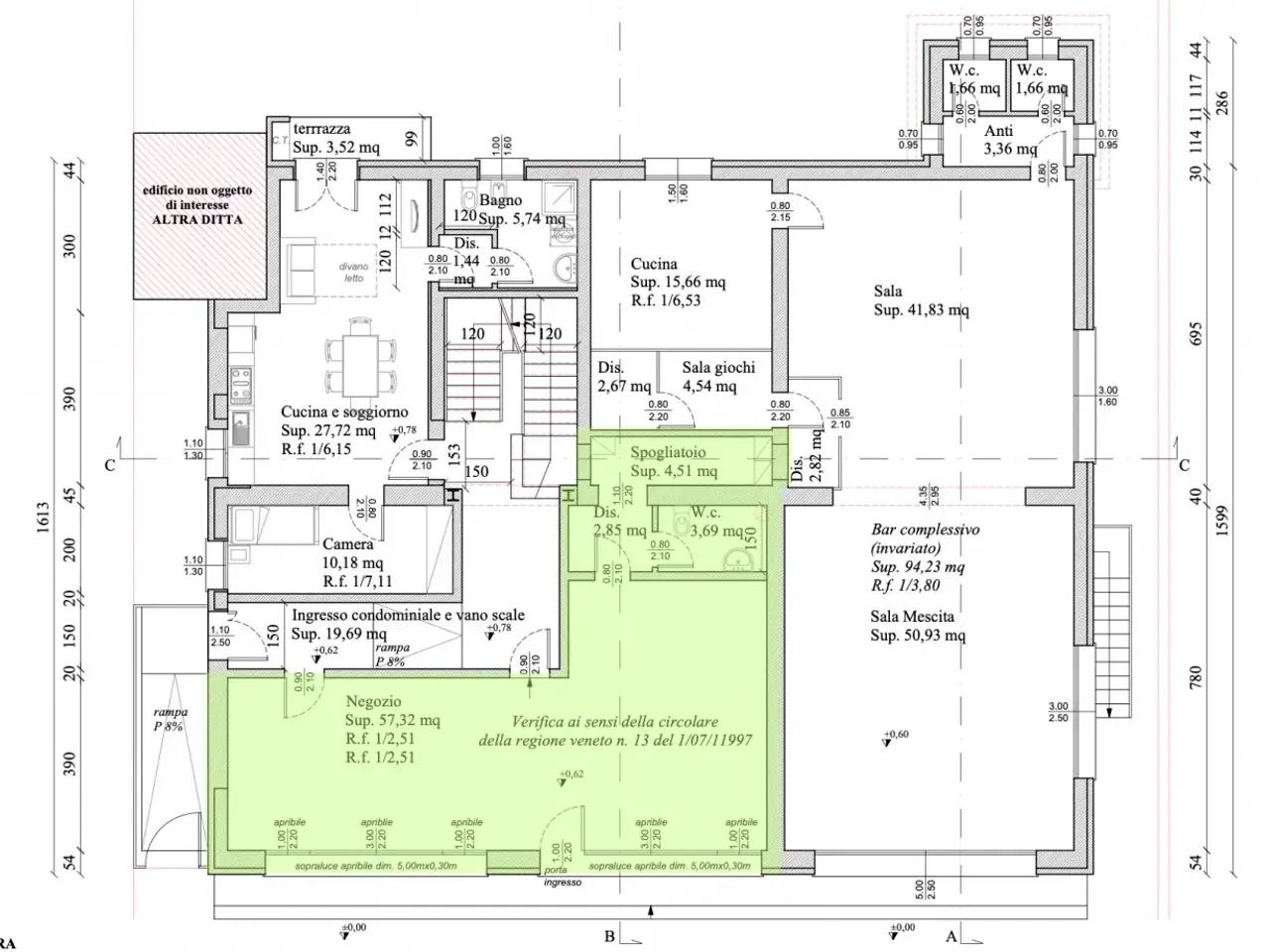 Negozio in Via Cendrole, Riese Pio X, {3} - Planimetria 1