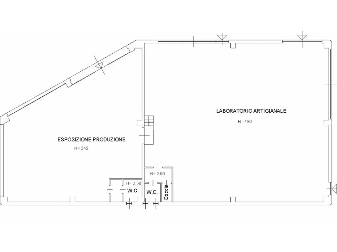 Capannone in Via Cascina Bebba 2, Brusnengo, {3} - Planimetria 1