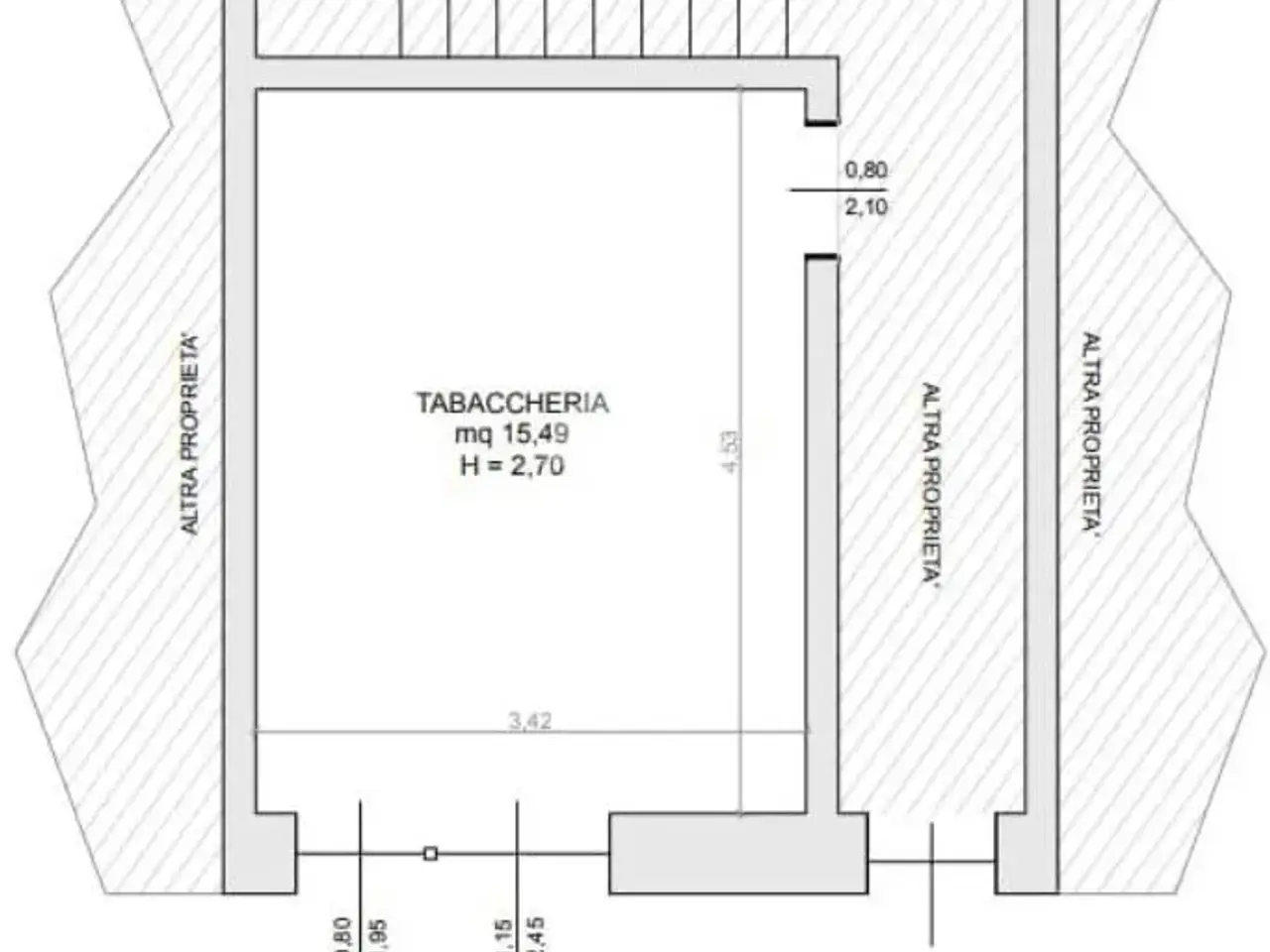 Negozio in Piazzale Arnaldo 1, Brescia, {3} - Planimetria 1
