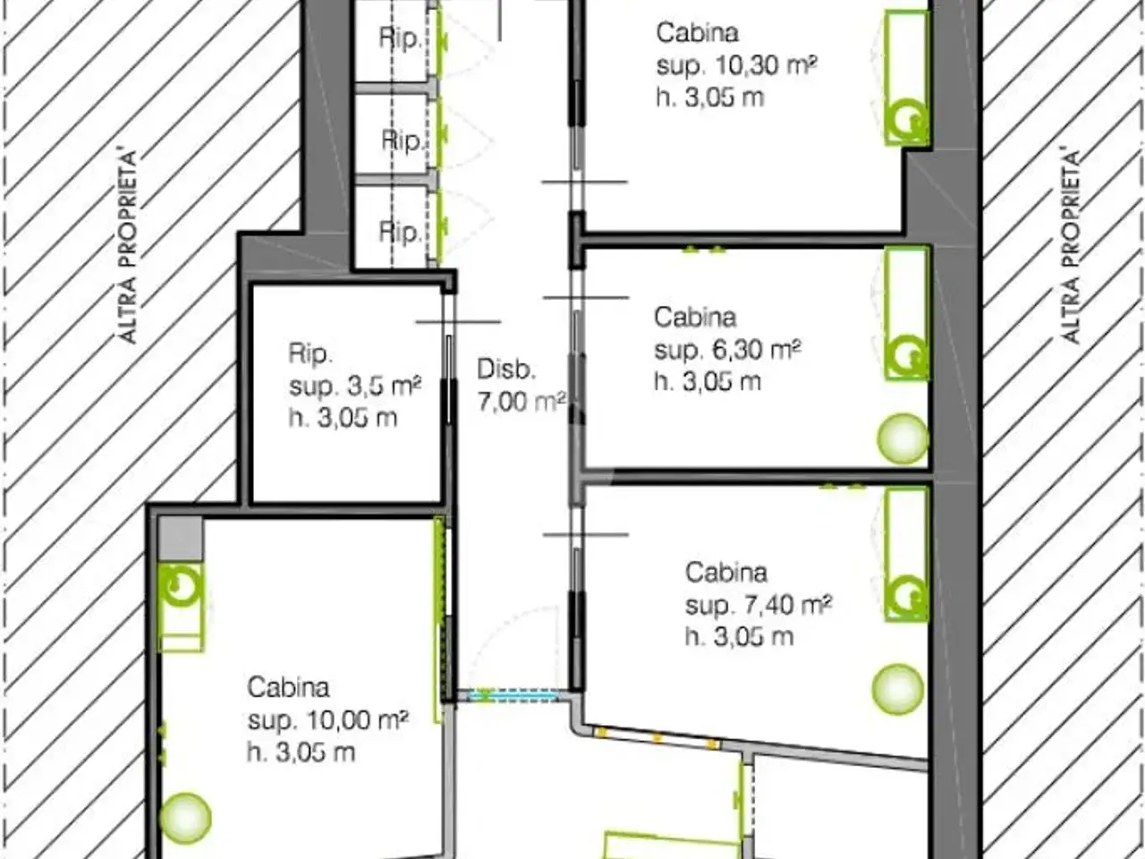 Negozio in Via Romolo Romani 5, Brescia, {3} - Planimetria 1