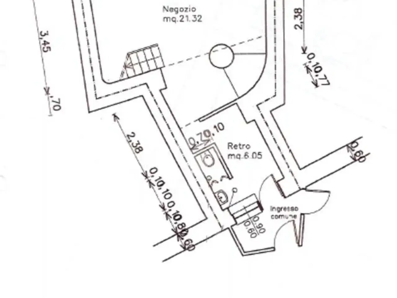 Ufficio in Piazza della Repubblica, Melzo, {3} - Planimetria 1