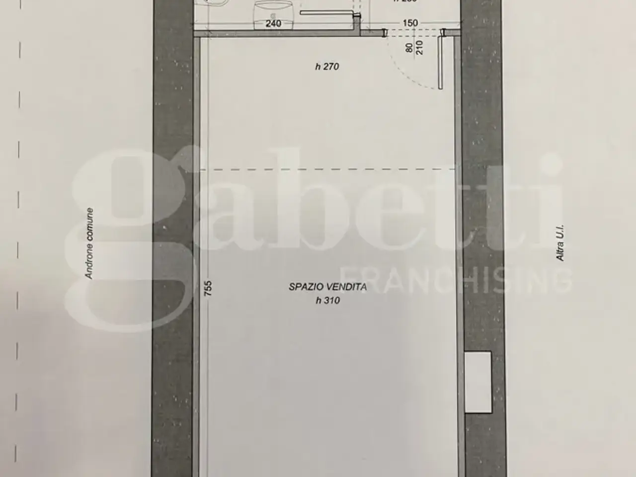 Negozio in Via Amati  17, Monza, {3} - Planimetria 1