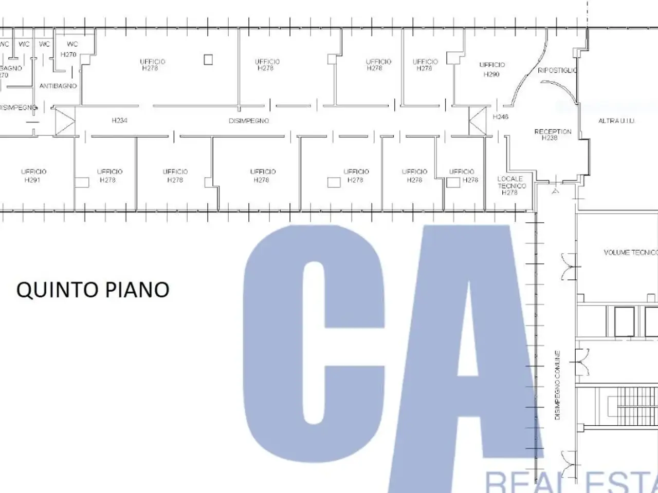 Ufficio in Via Quarenghi Giacomo, Milano, {3} - Planimetria 1