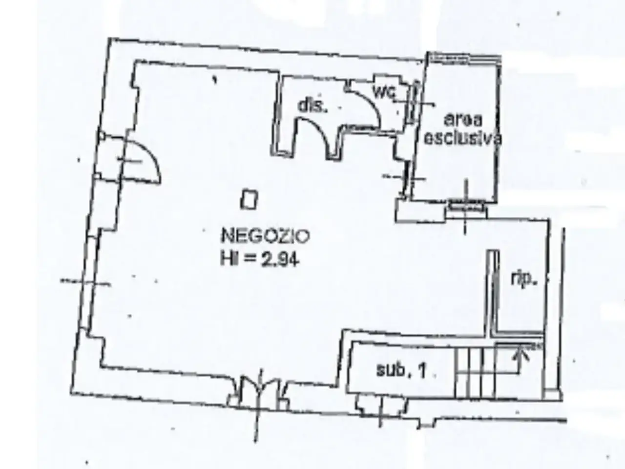 Negozio in Via Roma, Stezzano, {3} - Planimetria 1