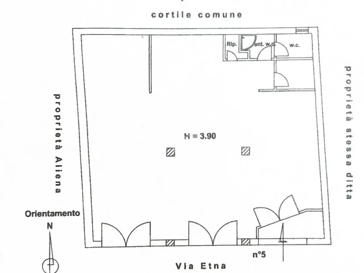 Negozio in Via Etna 5, Casoria, {3} - Planimetria 1