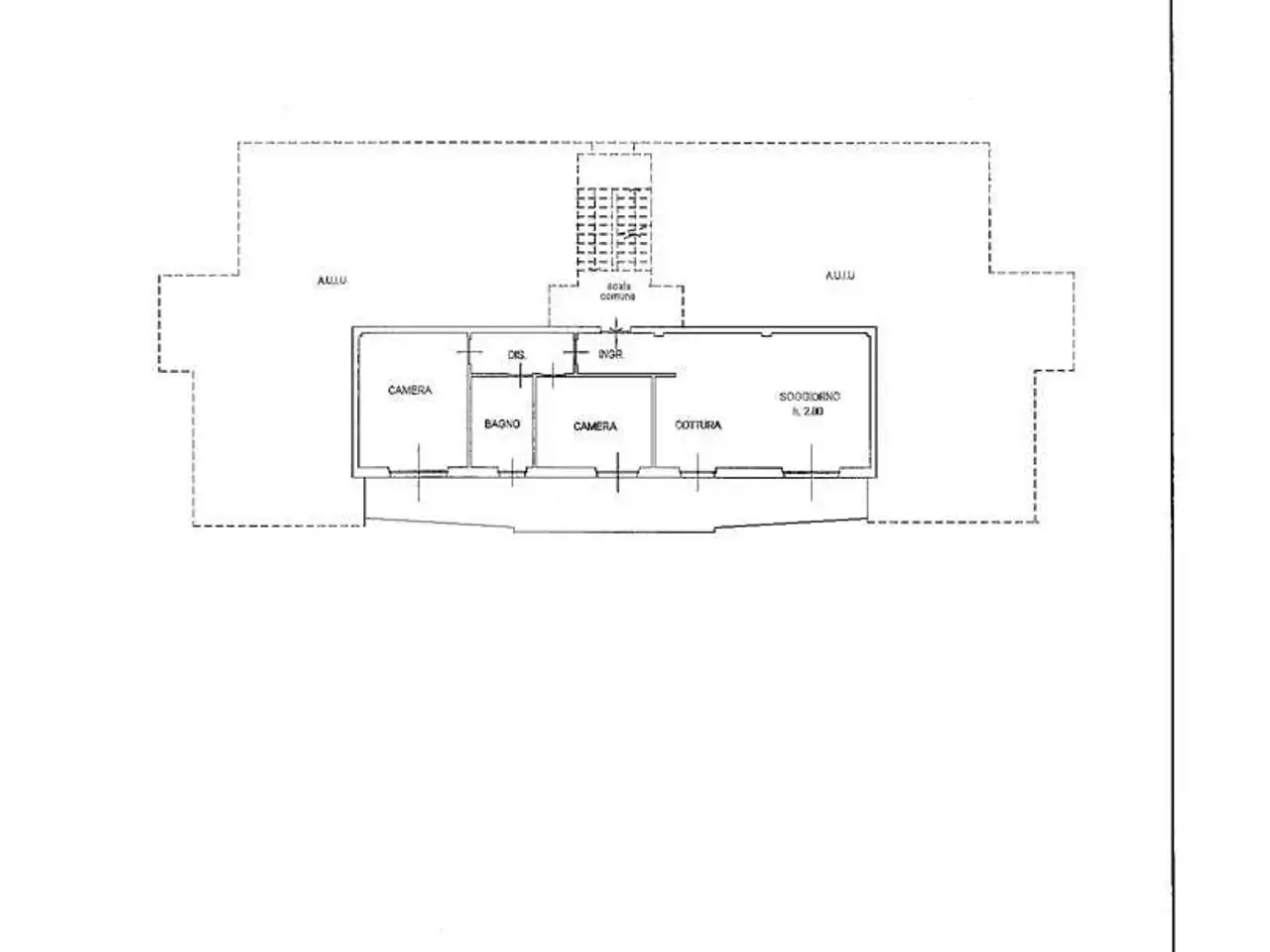 Trilocale in vendita, Via Motte, 32, Vignone - Planimetria 1