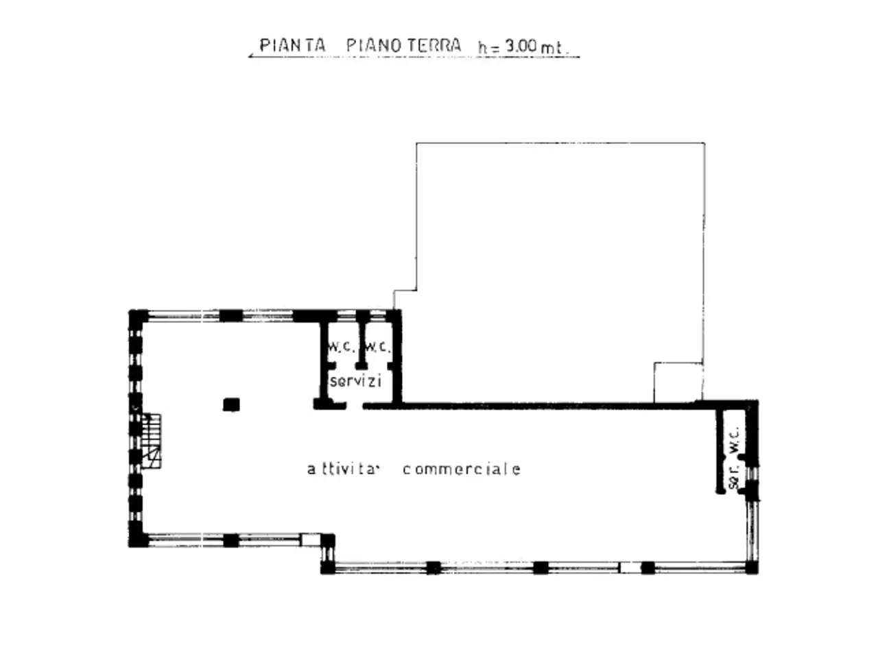 Locale commerciale in Via della Vittoria, Tolmezzo, {3} - Planimetria 1