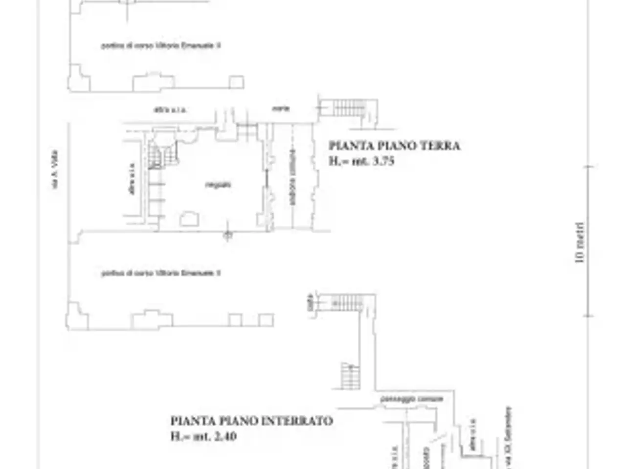 Negozio in Corso Vittorio Emanuele II, Torino, {3} - Planimetria 1